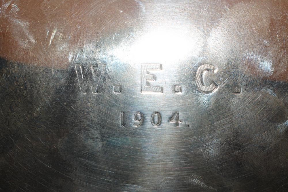 AN EDWARDIAN SILVER CIGAR BOX Image