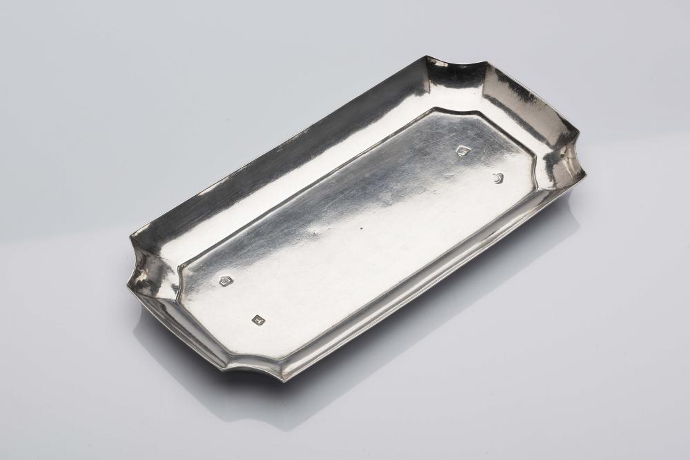 A GEORGE I SILVER SPOON TRAY Image