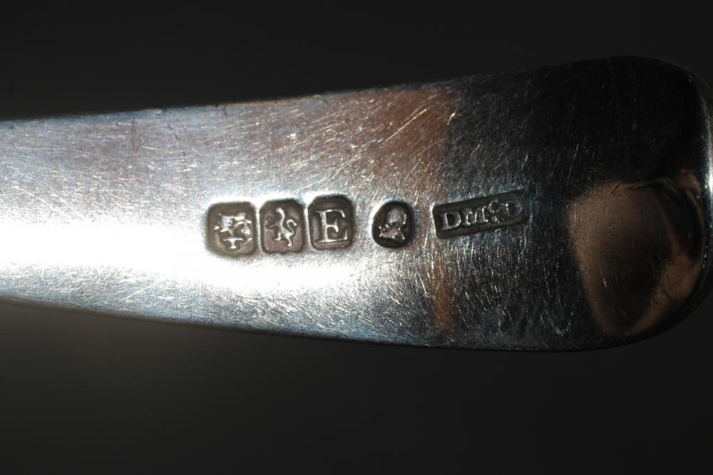 A PAIR OF GEORGE III SCOTTISH SILVER TODDY LADLES Image