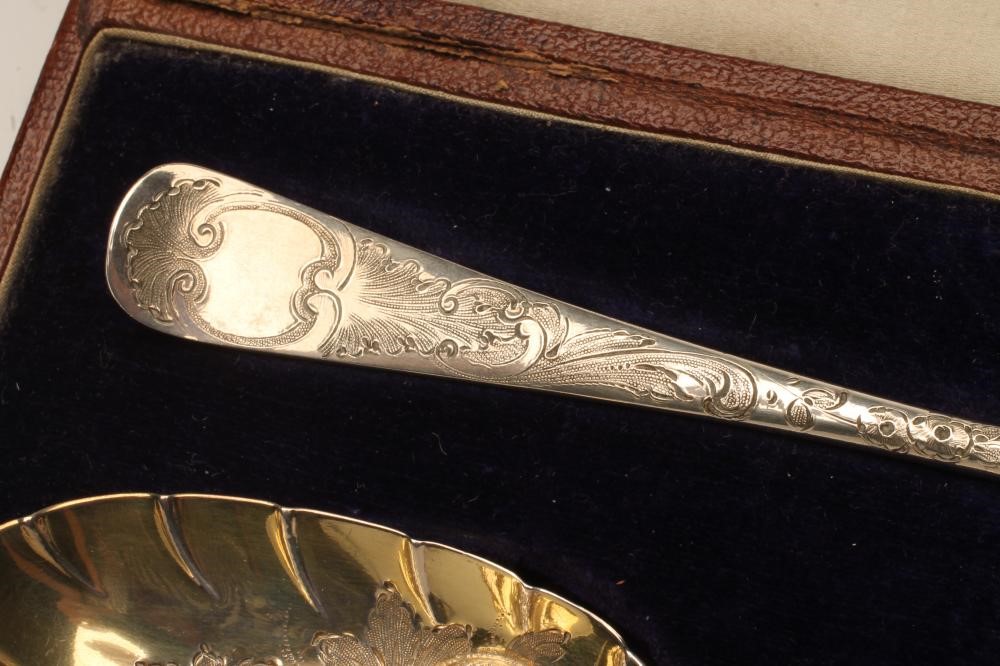 A GEORGE III SILVER TABLESPOON Image