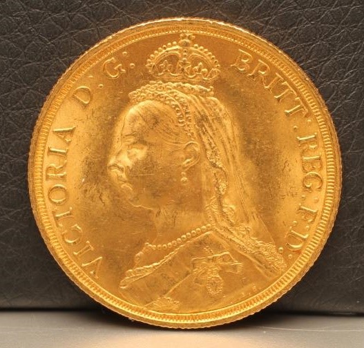 A VICTORIA £2 GOLD COIN Image