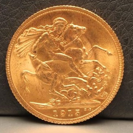 A GEORGE V GOLD SOVEREIGN Image