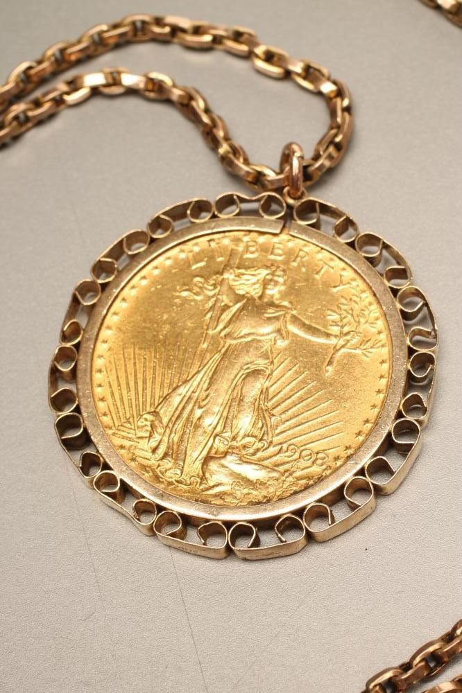 A UNITED STATES OF AMERICA LIBERTY GOLD TWENTY DOLLAR Image