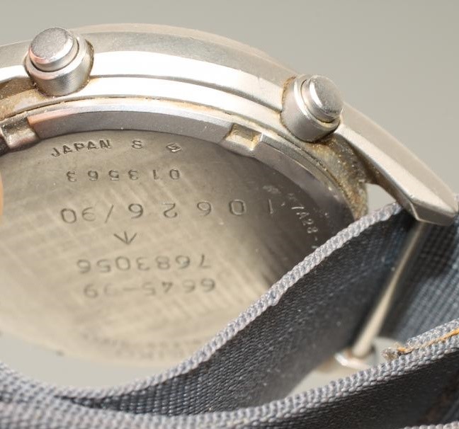 A SEIKO STAINLESS STEEL MILITARY ISSUE CHRONOGRAPH Image