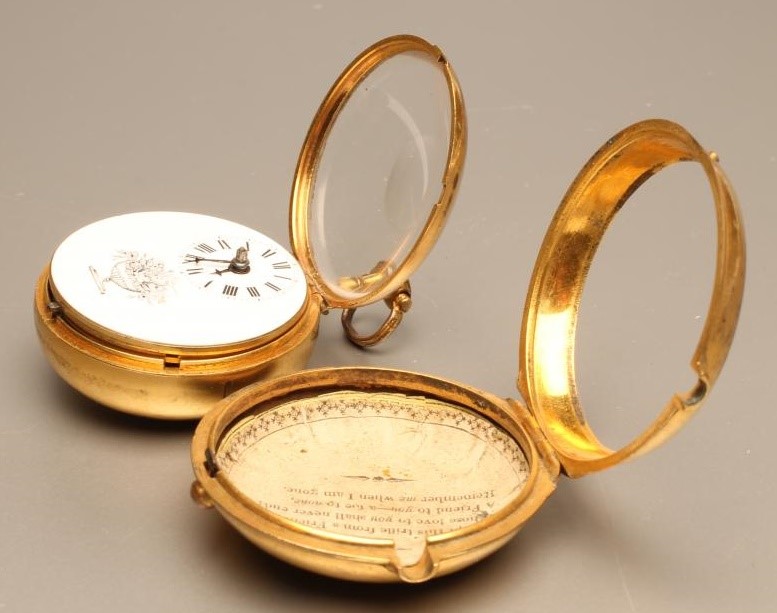 A GEORGE III GILT METAL PAIR CASED POCKET WATCH Image