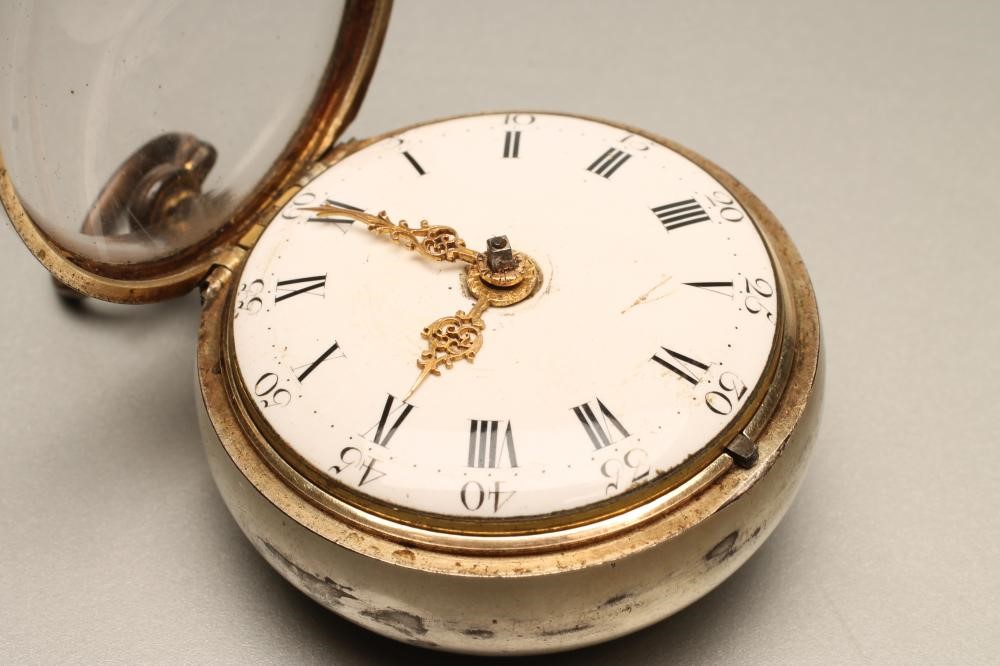A GEORGE III PAIR CASED POCKET WATCH Image