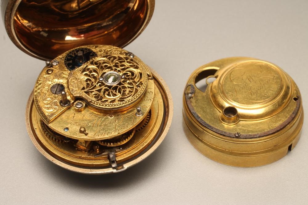 A GEORGE III PAIR CASED POCKET WATCH Image