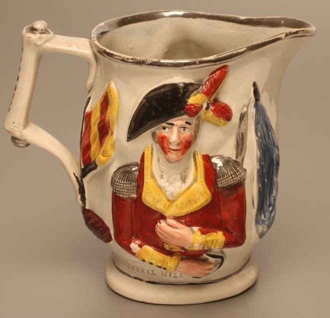 OF MILITARY INTEREST - a pearlware jug Image