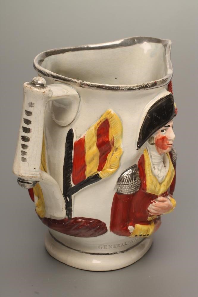 OF MILITARY INTEREST - a pearlware jug Image
