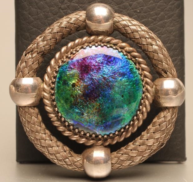 AN EDWARDIAN SILVER CELTIC STYLE BROOCH Image