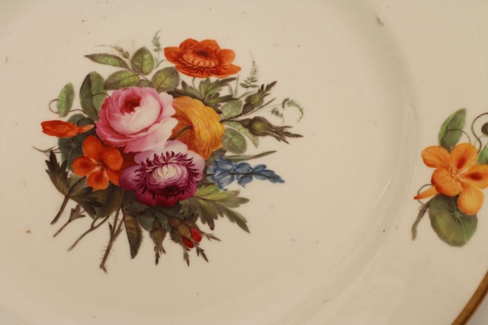 THREE ENGLISH PORCELAIN PLATES Image