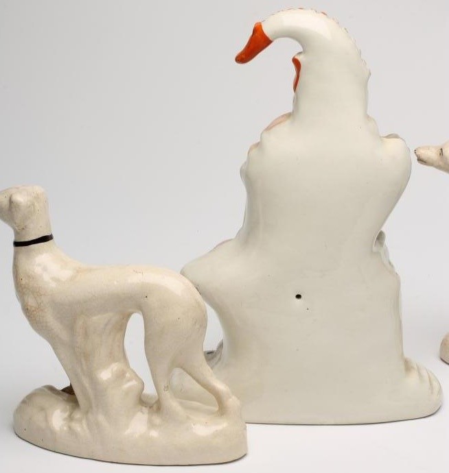 A VICTORIAN STAFFORDSHIRE POTTERY FLATBACK FIGURE Image