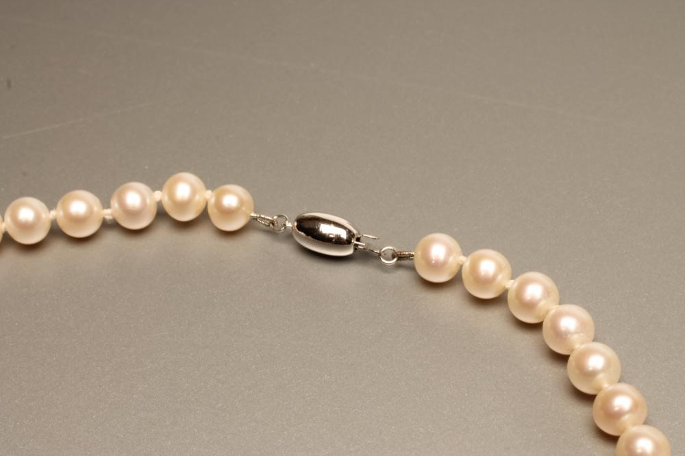 A SINGLE STRING OF CULTURED PEARLS Image