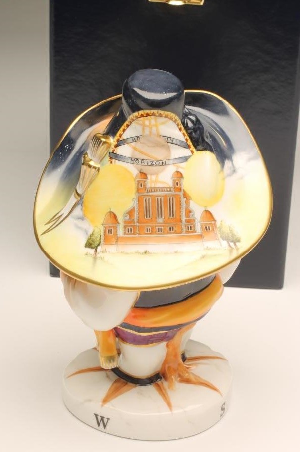 A ROYAL CROWN DERBY CHINA "TALL MILLENNIUM DWARF" Image