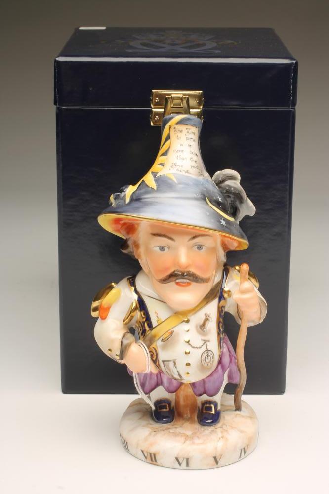 A ROYAL CROWN DERBY CHINA "LOW MILLENNIUM DWARF" Image