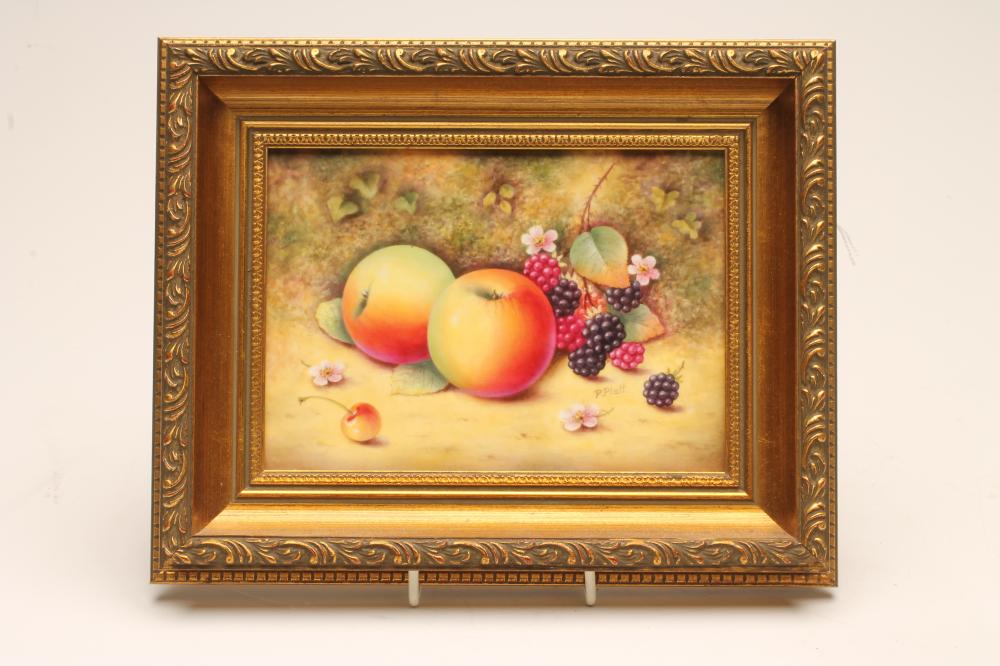 A ROYAL WORCESTER CHINA PLAQUE Image