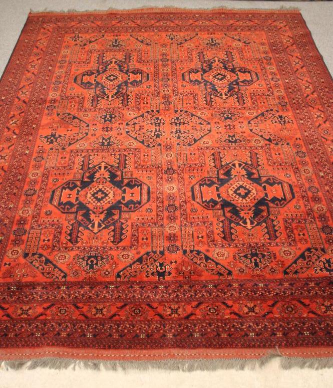AN AFGHAN WOOL CARPET Image