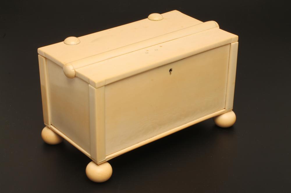 A SECTIONAL IVORY BOX Image