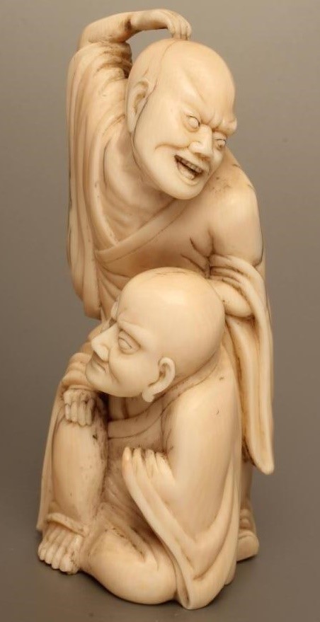 TWO JAPANESE IVORY OKIMONO Image
