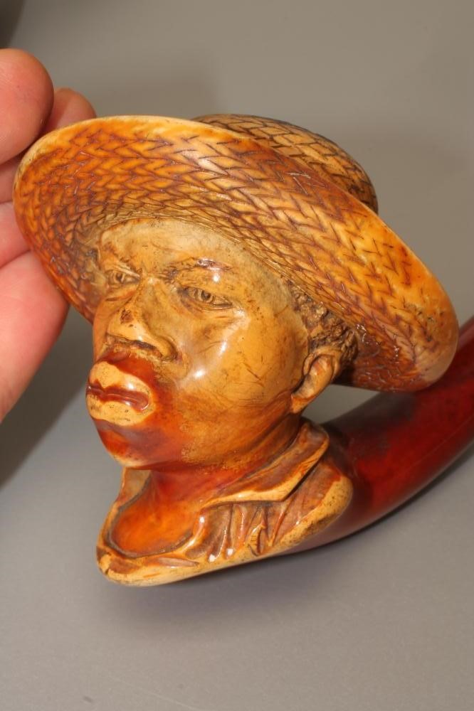 TWO MEERSCHAUM PIPES Image