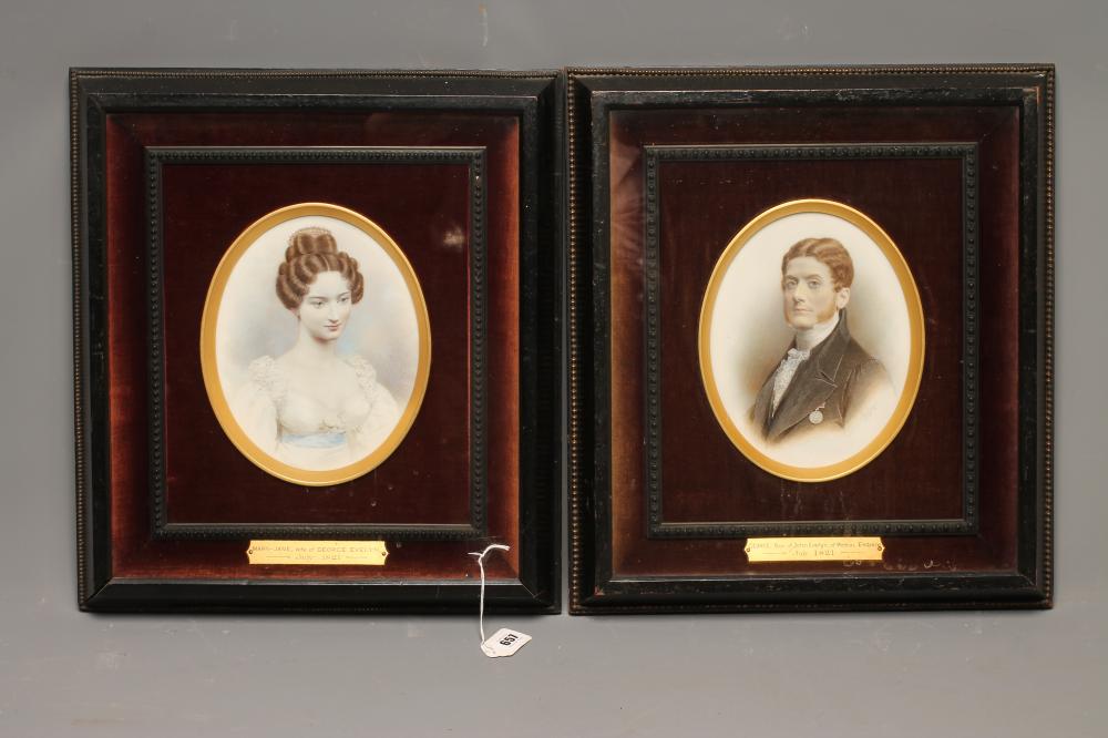 AFTER ALEXANDER BASSANO - "John Evelyn Son of George Eveyln" and "Mary-Jane Image