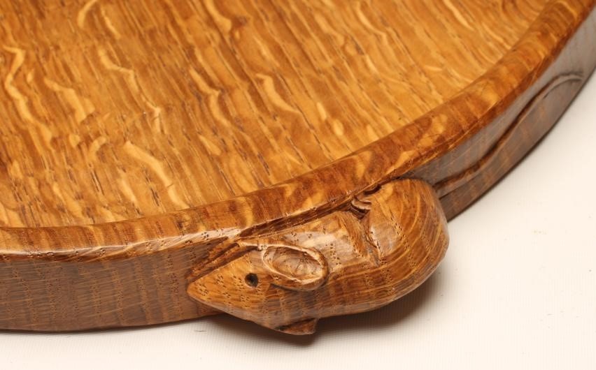 AN OAK TRAY by Robert Thompson Image