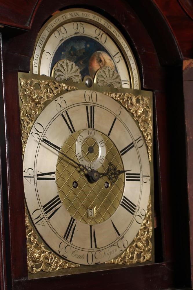 A MAHOGANY AND OAK LONGCASE by Coates of Wigan Image