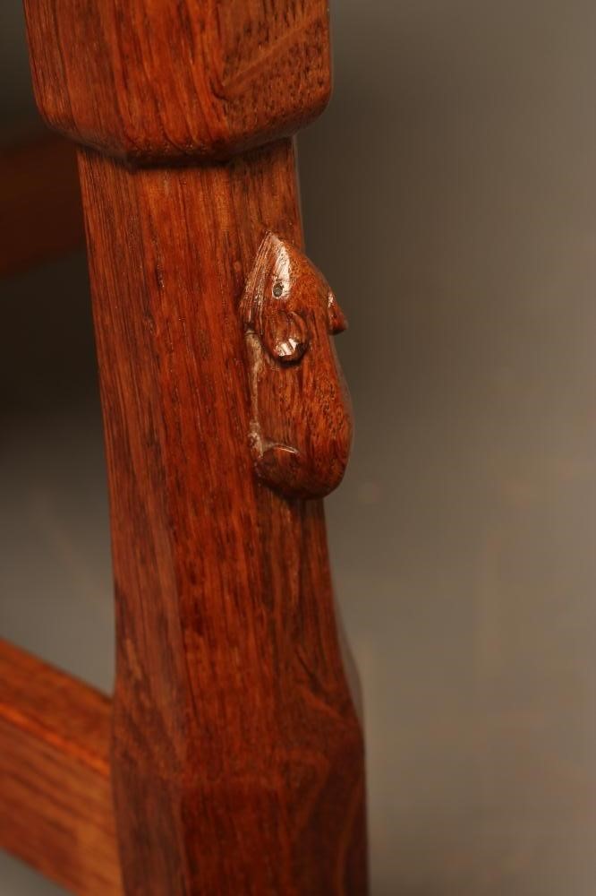 A ROBERT THOMPSON "MONKS" OAK ARMCHAIR Image