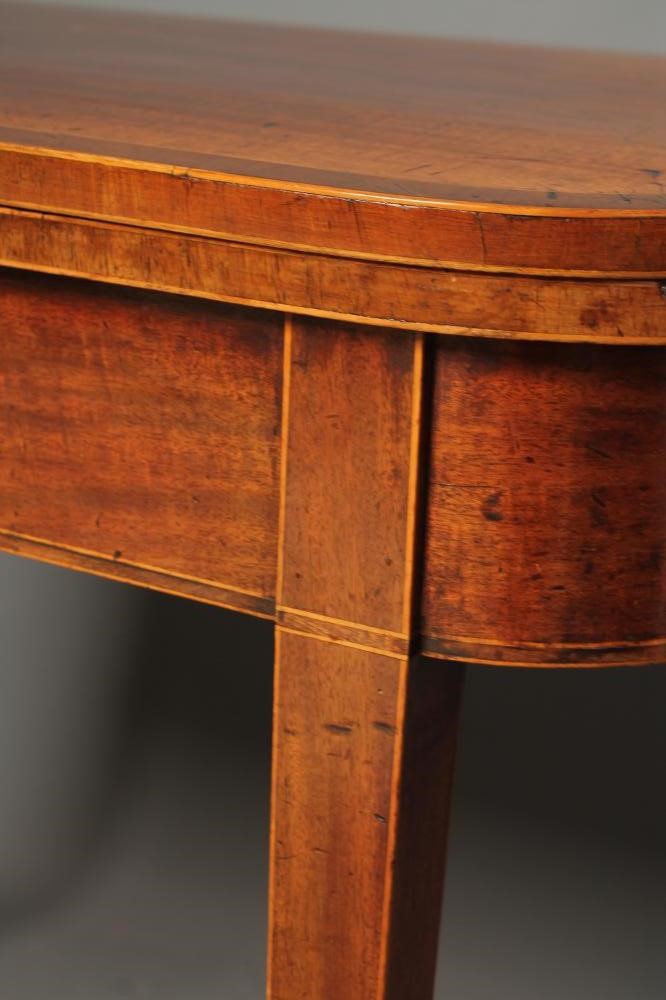 A GEORGIAN MAHOGANY FOLDING CARD TABLE Image