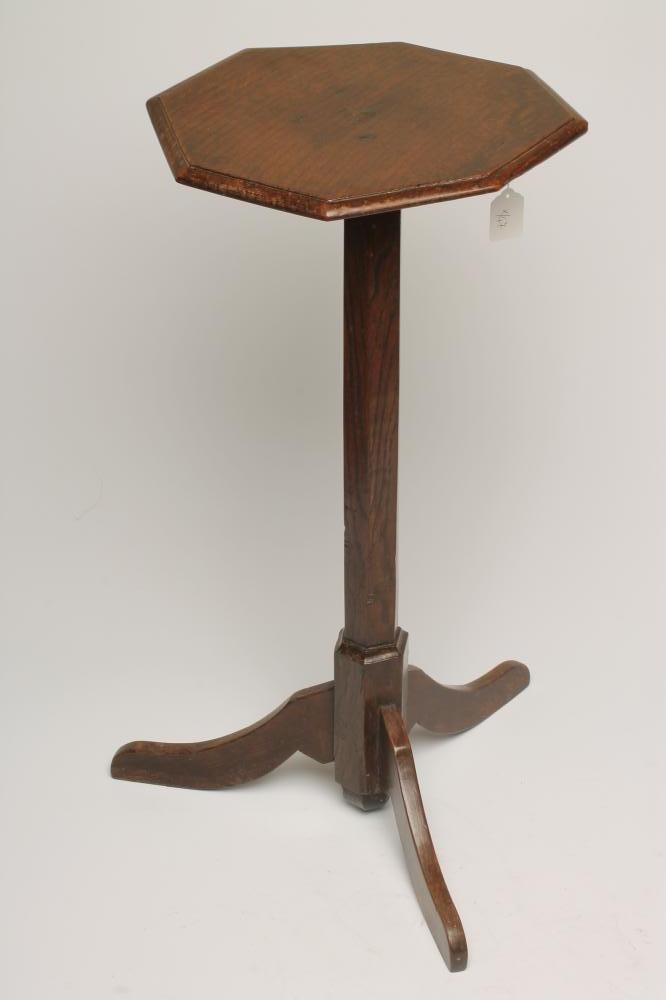 A JOINED OAK CANDLESTAND Image