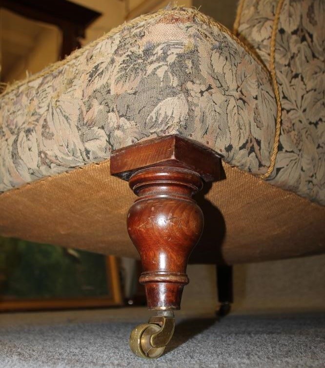 A PAIR OF VICTORIAN WALNUT FRAMED ARMCHAIRS of handsome proportions Image