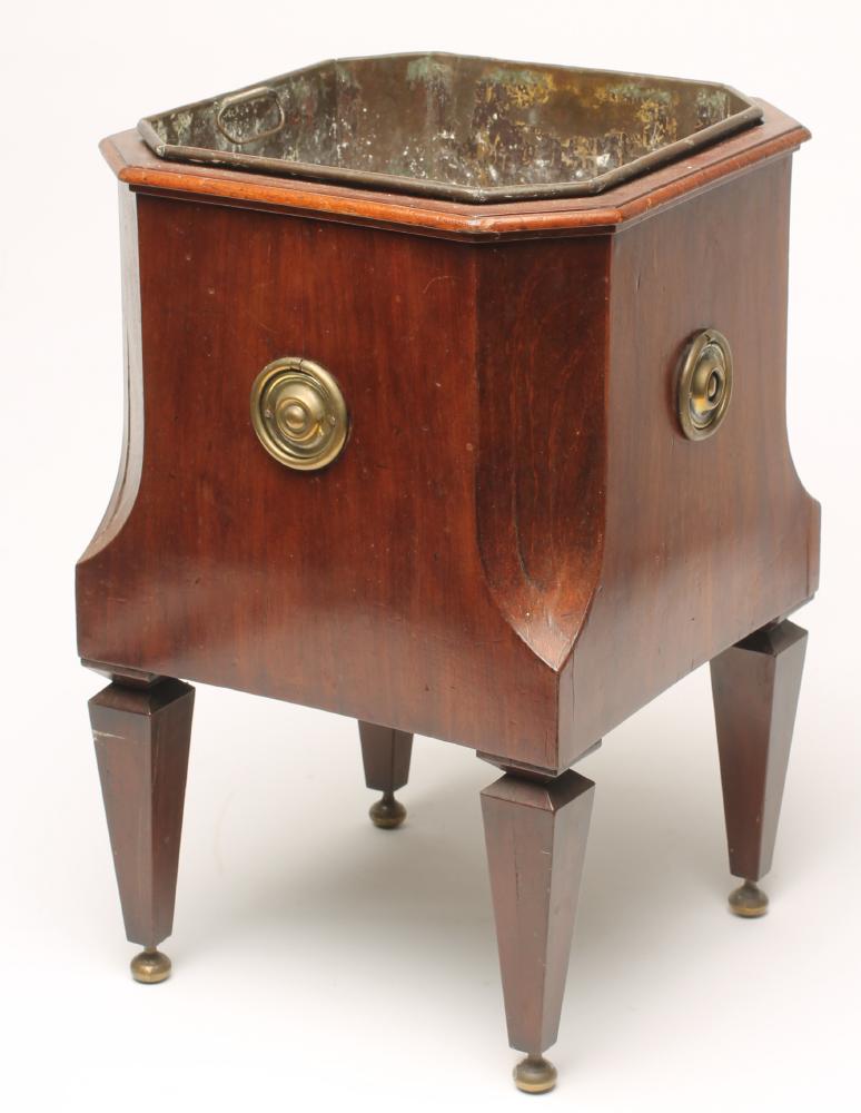 A MAHOGANY JARDINIERE Image