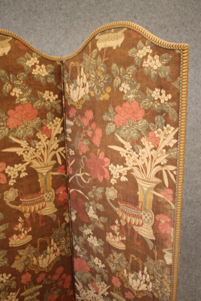 A VICTORIAN FOUR FOLD ROOM SCREEN Image