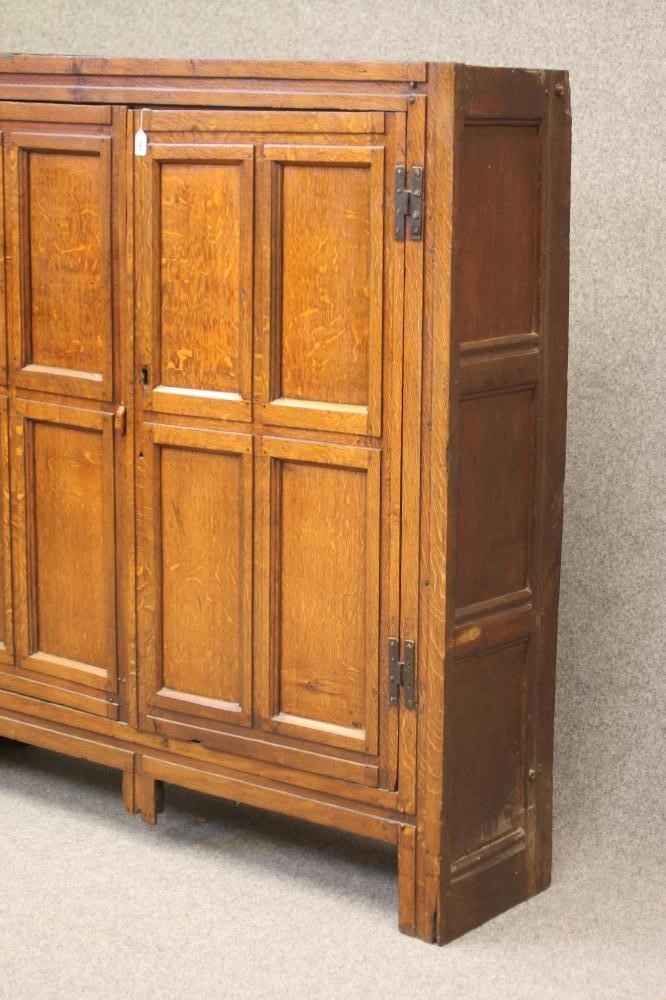 A JOINED OAK CUPBOARD Image