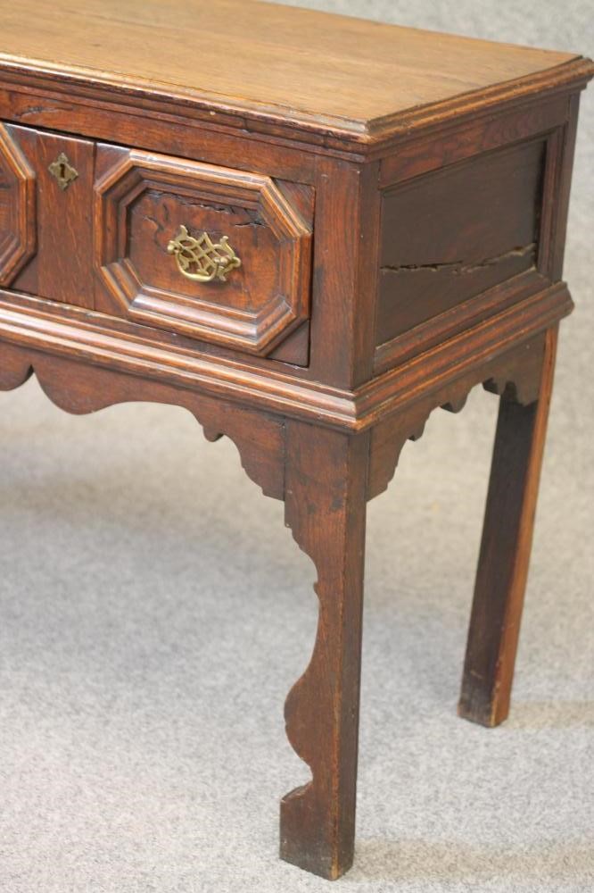 A JOINED OAK OPEN LOW DRESSER Image
