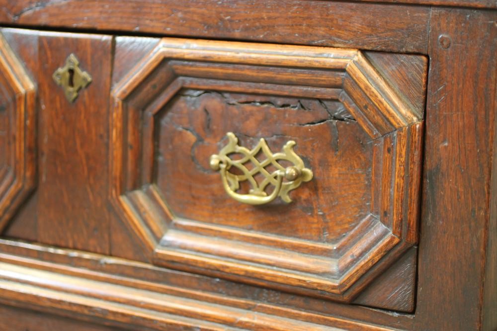 A JOINED OAK OPEN LOW DRESSER Image