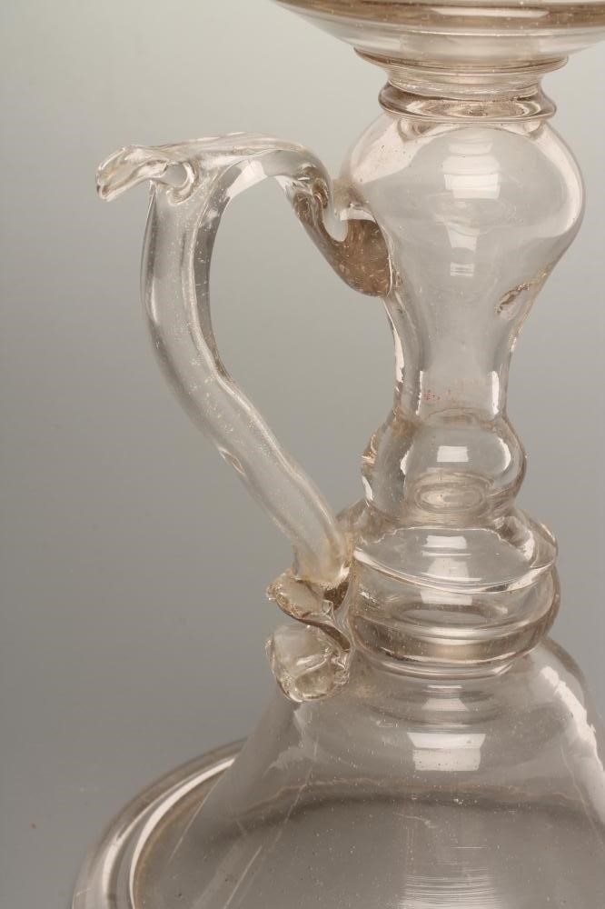 A "LACE-MAKERS" GLASS OIL LAMP Image