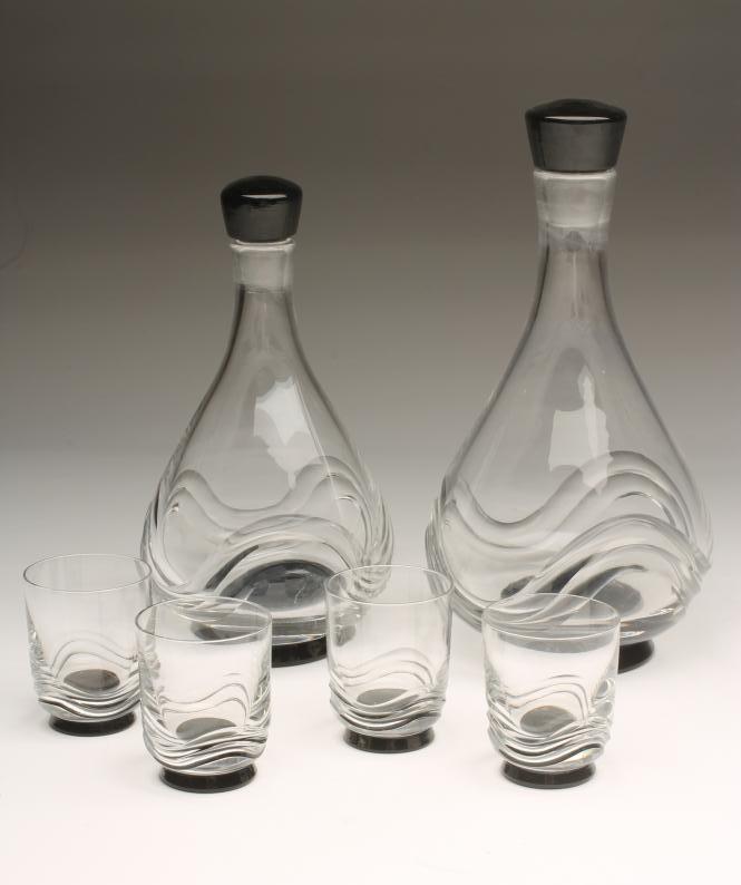 AN ORREFORS GLASS PART SUITE Image