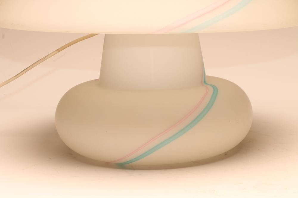 A MURANO GLASS VETRI LAMP BASE AND SHADE Image