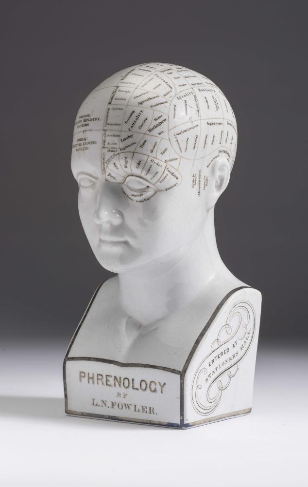 L.N. FOWLER - AN EARTHENWARE PHRENOLOGY HEAD Image