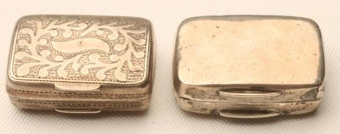 A GEORGE IV SILVER SMALL VINAIGRETTE Image