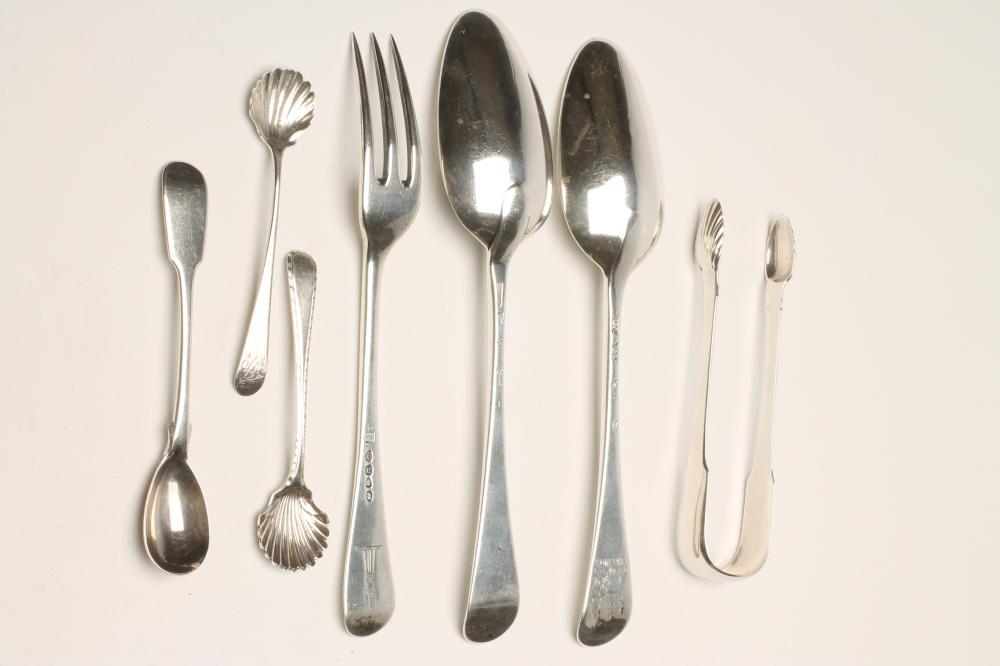 A GEORGE II SILVER TABLESPOON Image