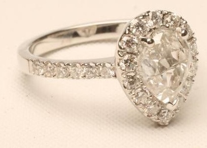 A DIAMOND CLUSTER RING Image