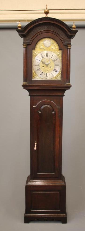 AN OAK LONGCASE CLOCK Image