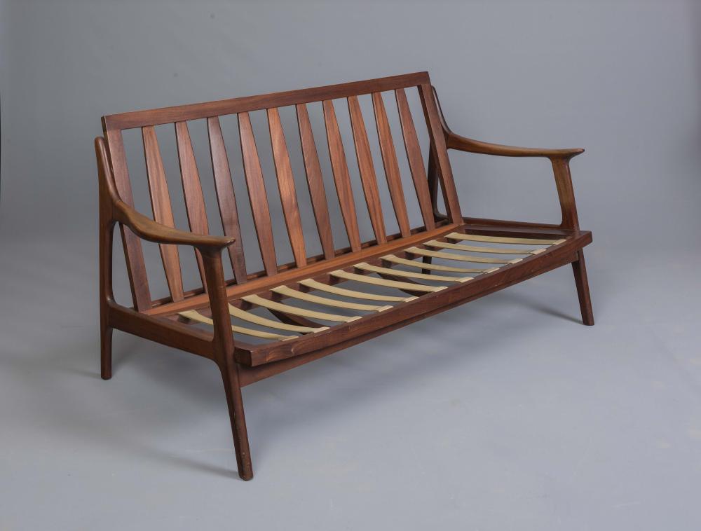 A DANISH TEAK FRAMED SOFA Image
