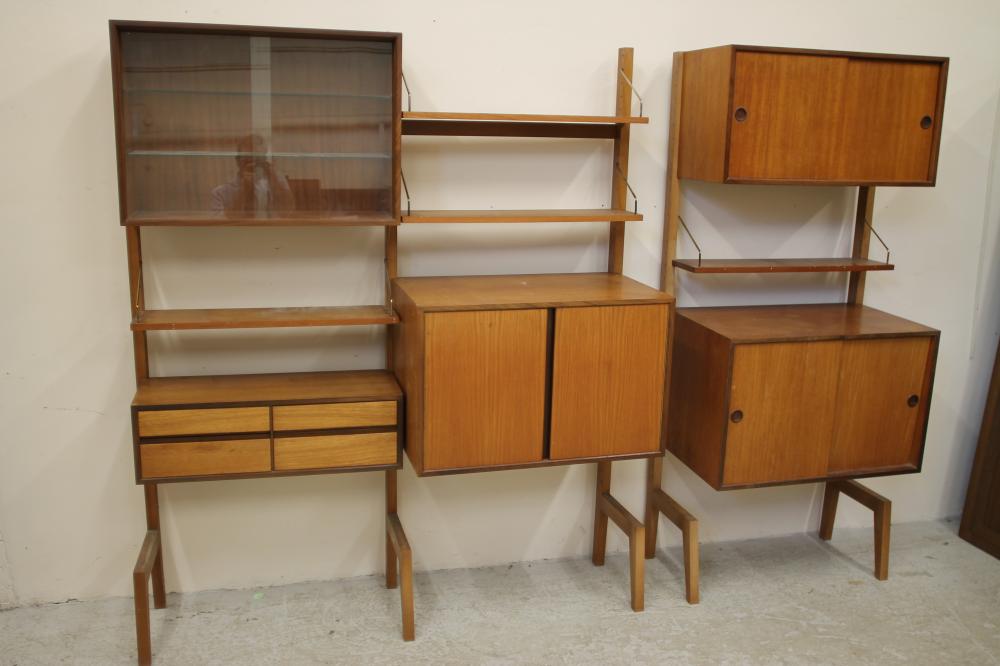 A DANISH TEAK ROOM UNIT by Kai Kristiansen in two sections Image