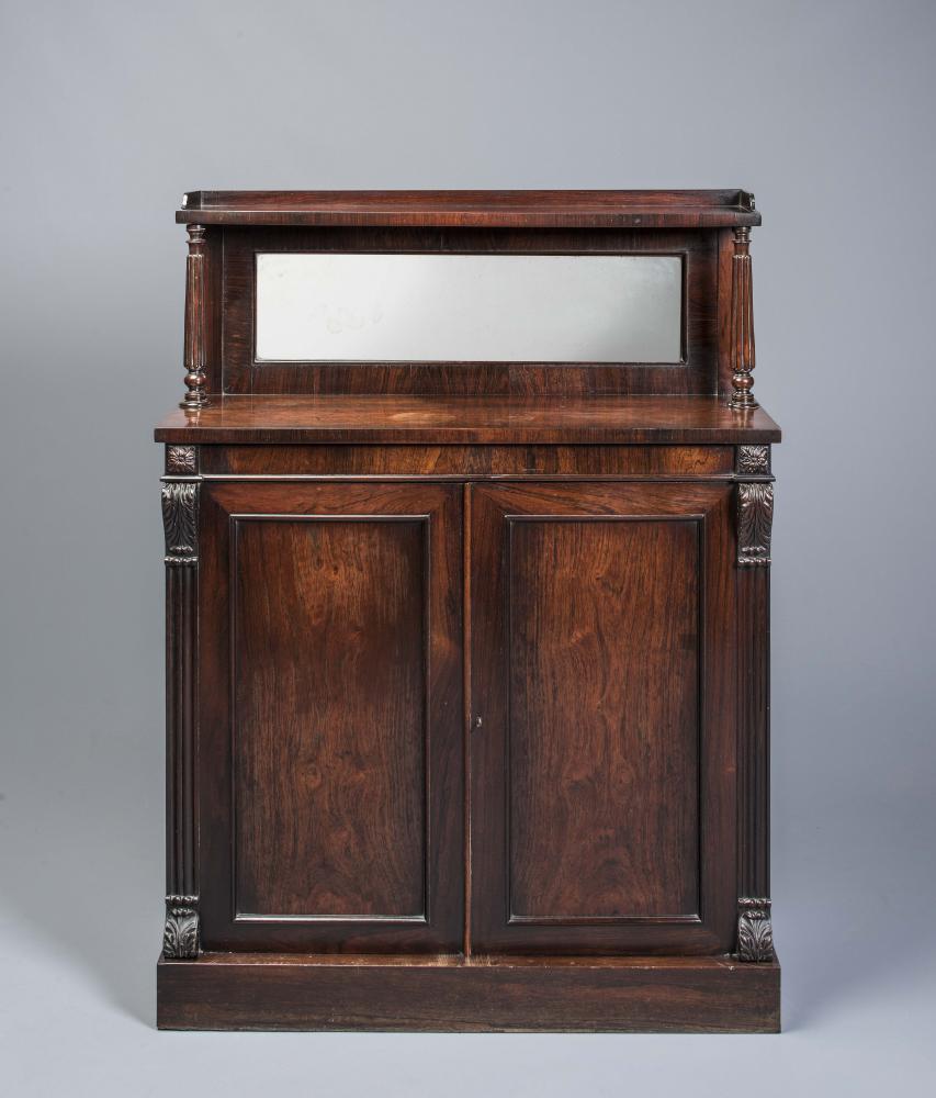 A REGENCY ROSEWOOD CHIFFONIER Image