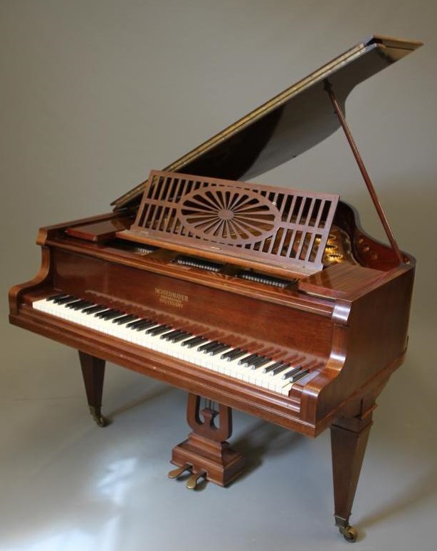 A SCHIEDMAYER OF STUTTGART BOUDOIR GRAND PIANO Image
