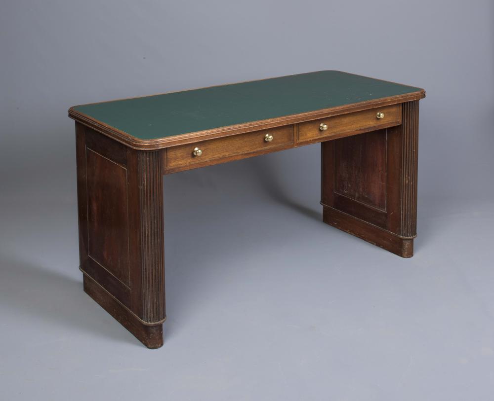 AN ART DECO MAHOGANY WRITING DESK Image
