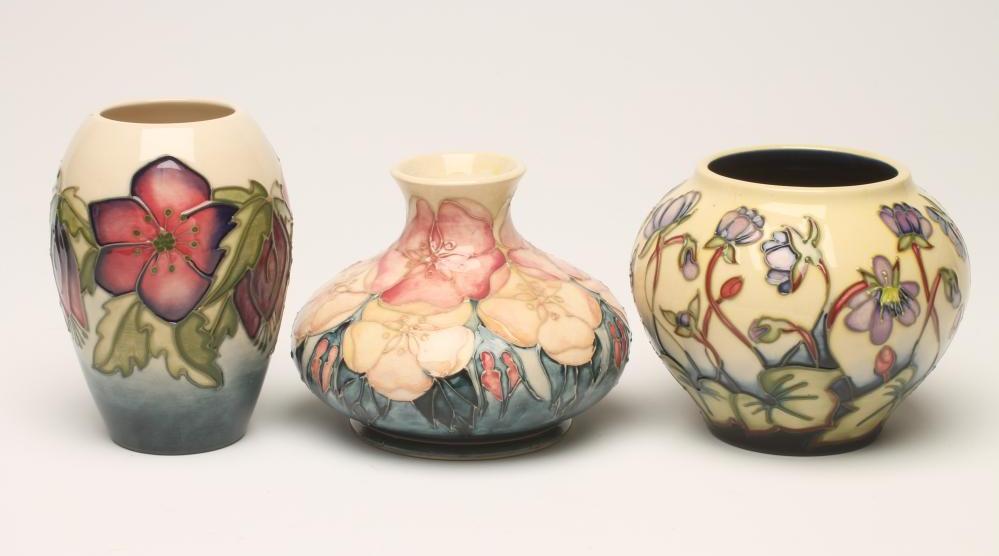 THREE MOORCROFT VASES Image